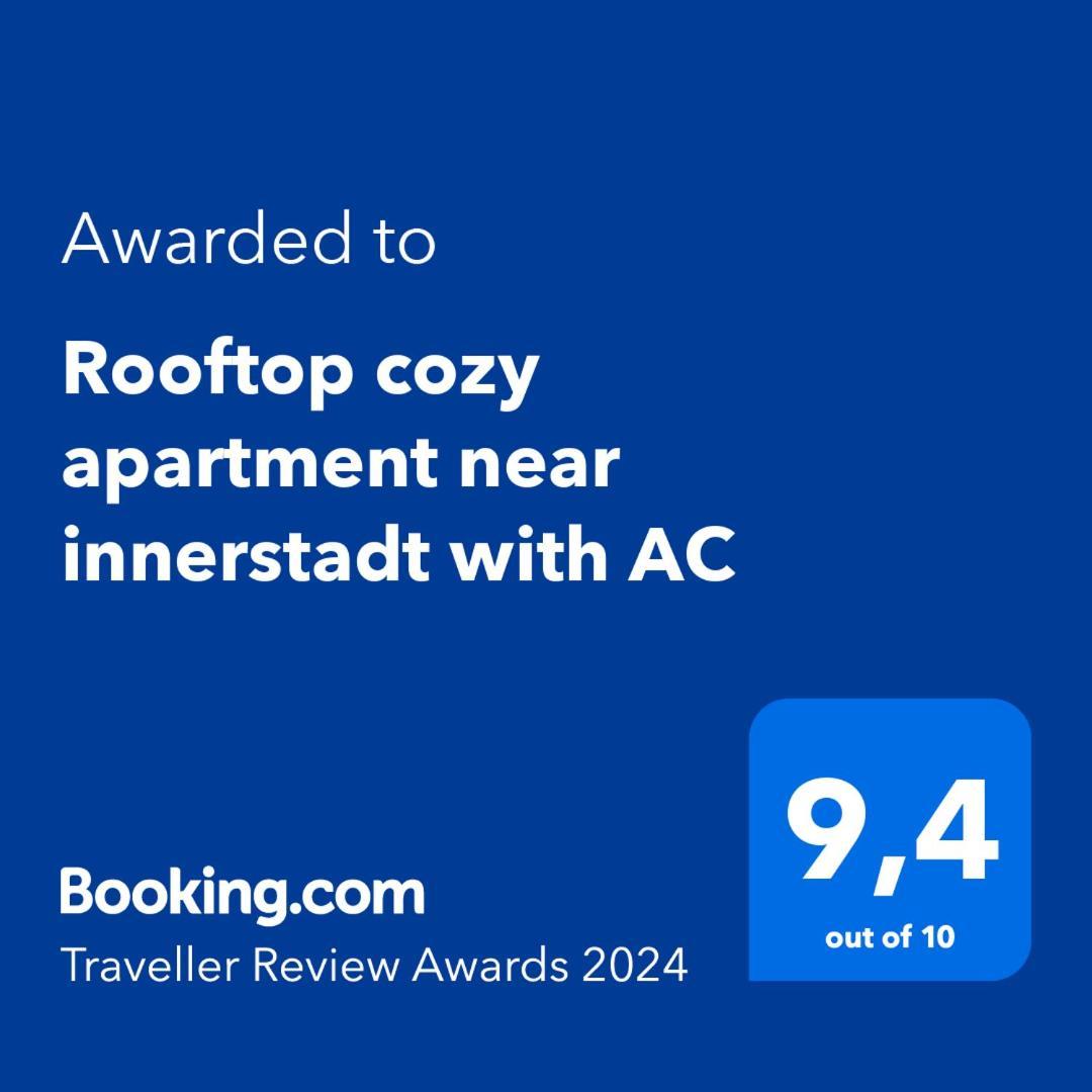 Rooftop Cozy Apartment Near Innerstadt With Ac Wien Exterior foto
